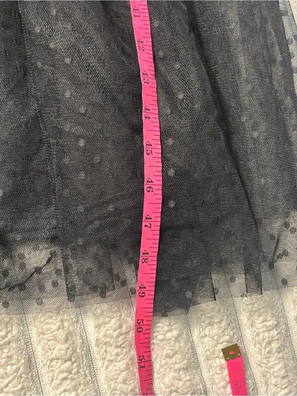 Lulu's Forever celebrated Polka Dot Midi Tulle Dress with Ruffle Straps - Picture 15 of 16
